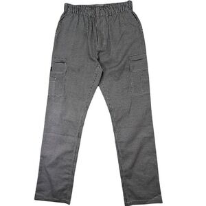 NEW Chef Code‎ Trousers M Black White Houndstooth Chefcore Utilitarian Culinary